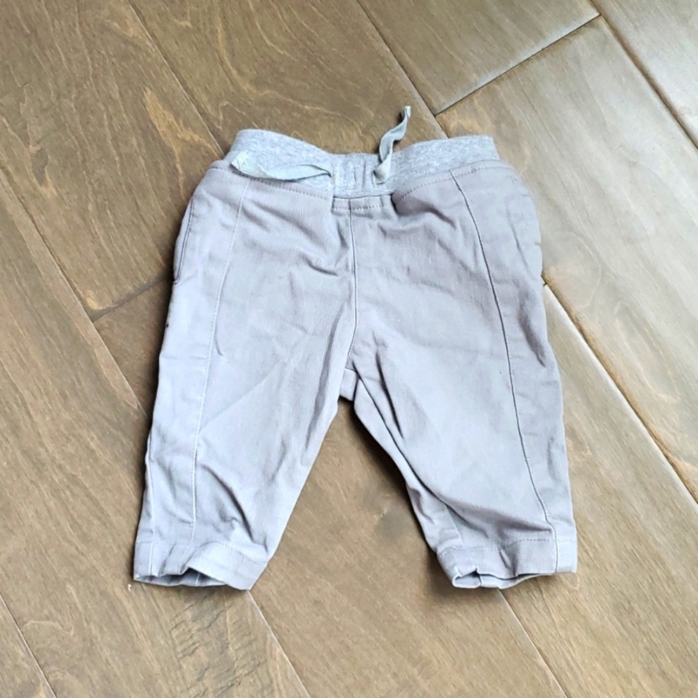 Knit chino pant gray size 3-6 months